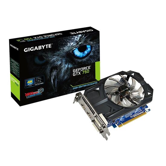 Gigabyte GeForce GTX 750 OC, 2 Go
