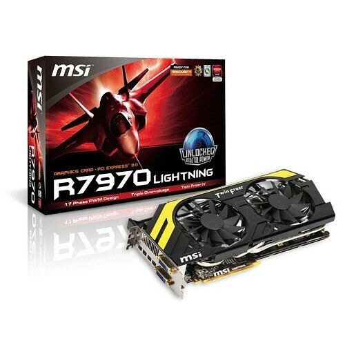 Carte graphique MSI Radeon HD 7970 Lightning, 3 Go