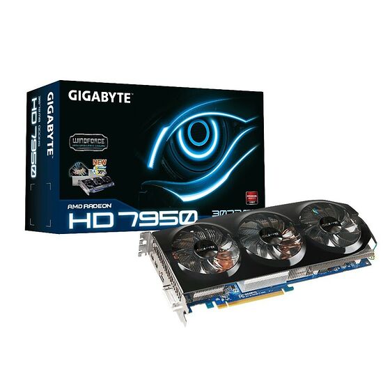 Carte graphique Gigabyte Radeon HD 7950 WindForce 3 OC, 3 Go