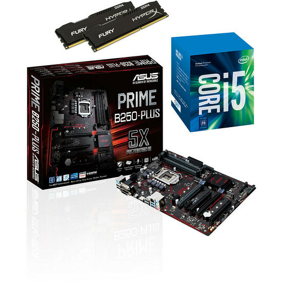 Kit d'évo Intel Core i5-7500 (3.4 GHz) + Asus PRIME B250-PLUS + 8