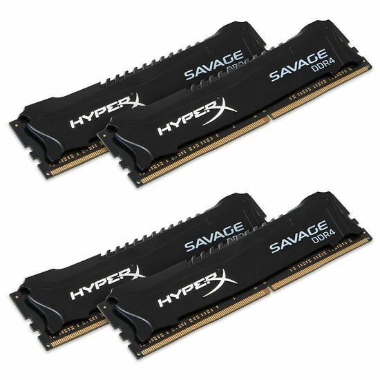 DDR4 HyperX Savage Black, 4 x 8 Go, 2666 MHz, CAS 13