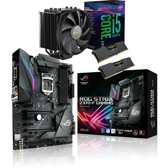 Kit d'évo Core i5-8600K + Asus STRIX Z370F GAMING + Dark Rock 4 + 16 Go