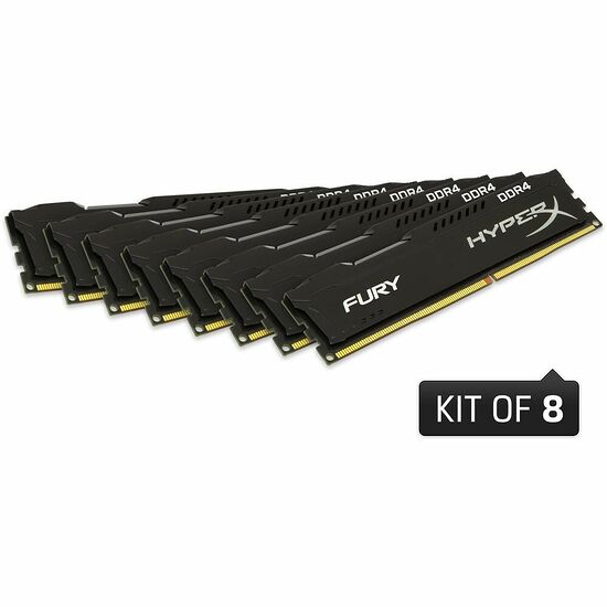 DDR4 HyperX Fury, 8 x 8 Go, 2133 MHz, CAS 14