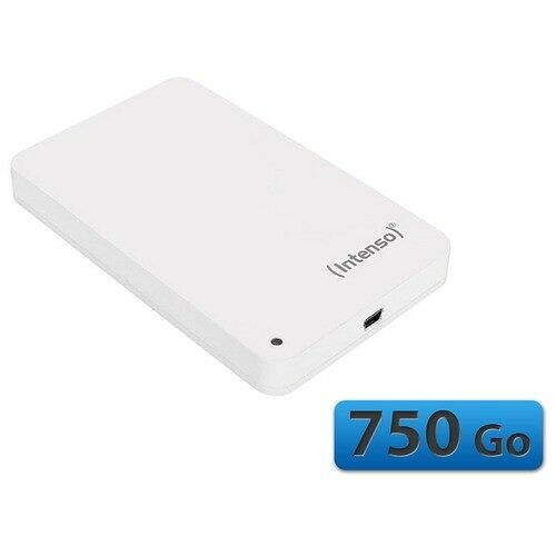 Disque dur externe 2.5" Memory Station, 750 Go, Blanc, Intenso
