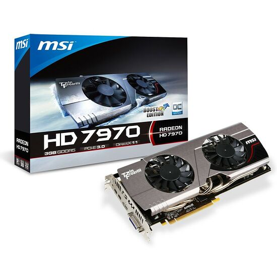 Carte graphique MSI Radeon HD 7970 Twin Frozr OC Boost Edition, 3Go