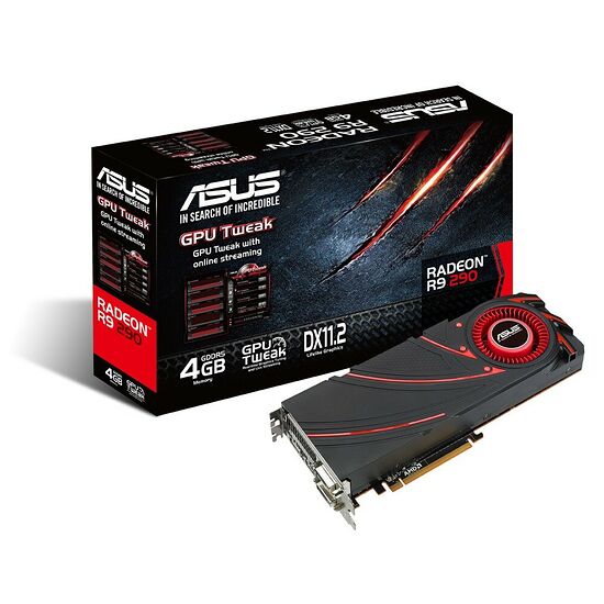 Carte Graphique Asus Radeon R9 290, 4 Go