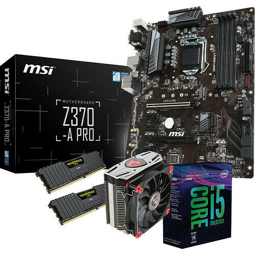 Kit d'évo Core i5-8600K + MSI Z370-A PRO + Core Frozr L + 16 Go