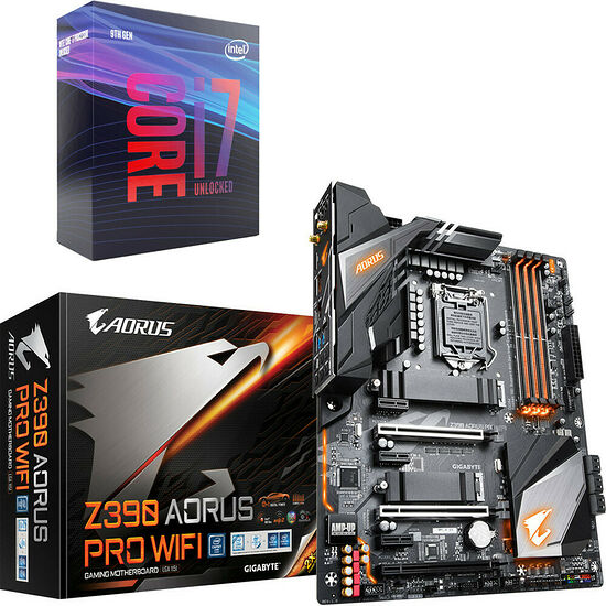 Intel Core i7-9700K (3.6 GHz) + Gigabyte Z390 AORUS PRO WIFI
