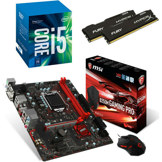 Kit évo Intel Core i5-7400 (3.0 GHz) + MSI B250M GAMING PRO + 8 Go + Souris