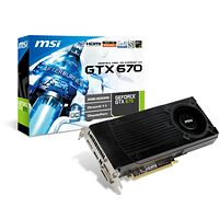 Carte graphique MSI Geforce GeForce GTX 670 OC, 2 Go