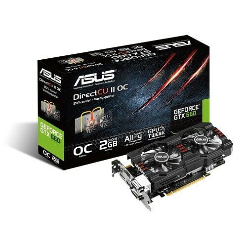 Carte graphique Asus GeForce GTX 660 Direct CU II OC, 2 Go