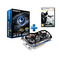 Carte graphique Gigabyte GeForce GTX 560 OC, 1 Go + Batman Arkham City