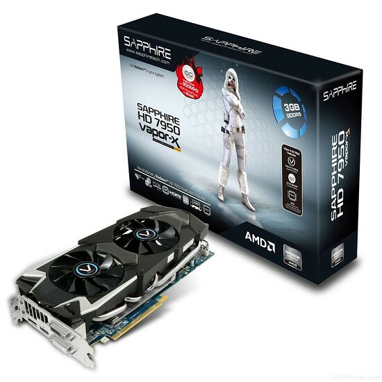 Carte graphique Sapphire Radeon HD7950 Vapor-X OC with Boost, 3 Go
