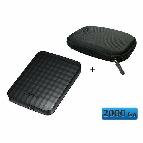 Samsung M3, 2 To, Noir + Housse