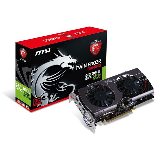 Carte graphique MSI GeForce GTX 650 Ti Boost Twin Forzr, 2 Go