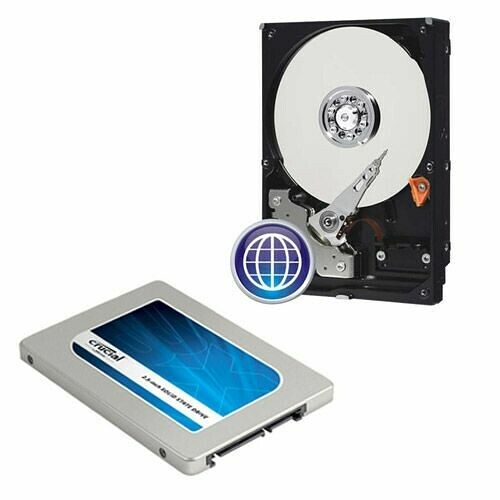 Crucial BX100 500 Go + WD Blue Desktop 1 To