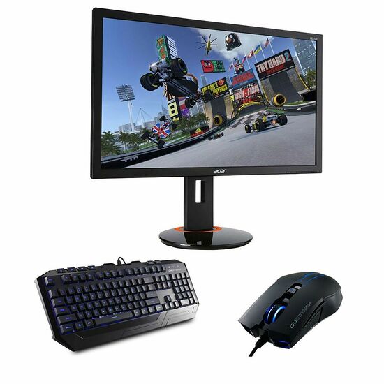 Acer XB270HUDbmiprz G-Sync + Cooler Master CM Storm Devastator Bleu (AZERTY)