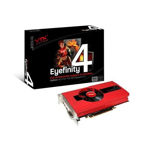 Carte graphique VTX3D Radeon HD 7770 Eyefinity 4, 1 Go