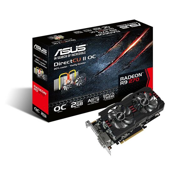 Asus Radeon R9 270 DirectCU II, 2 Go