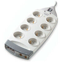 Multiprise Parafoudre, 8 prises + Protection Tel, Belkin