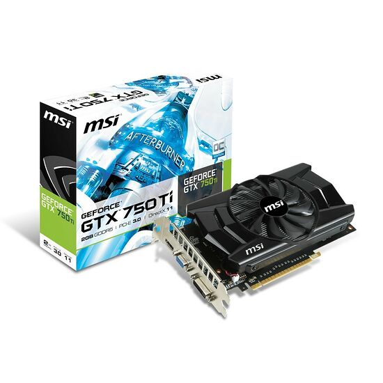 Carte graphique MSI GeForce GTX 750 Ti OC, 2 Go