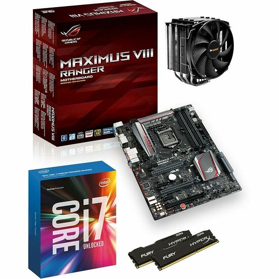 Kit évo Intel Core i7-6700K + Dark Rock 3 + Asus MAXIMUS VIII RANGER + 16 Go