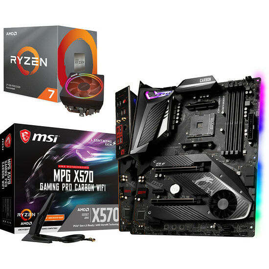 AMD Ryzen 7 3700X (3.6 GHz) + MSI MPG X570 GAMING PRO CARBON WIFI
