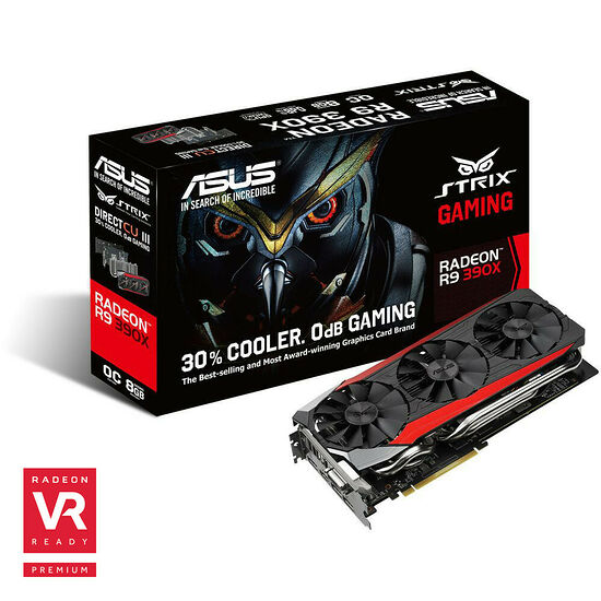 Asus Radeon R9 390X STRIX DirectCU III, 8 Go