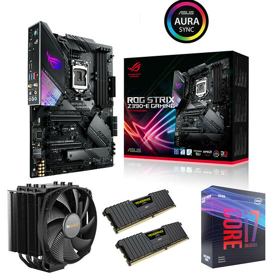 Kit évo Core i7-9700KF + ROG STRIX Z390-E GAMING + Dark Rock 4 + 16 Go