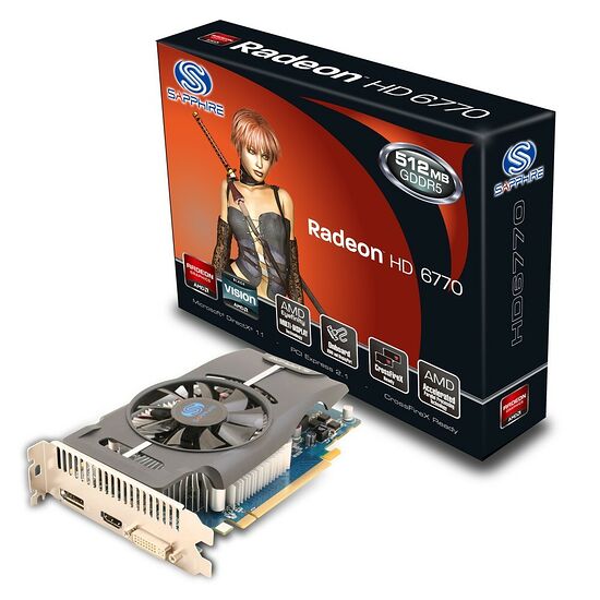 Carte graphique Sapphire Radeon HD 6770, 512 Mo