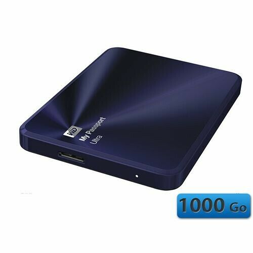 Western Digital My Passport Ultra Metal Edition, 1 To , Bleu nuit