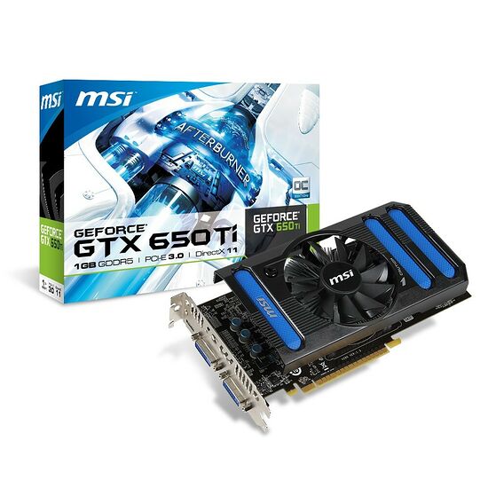 Carte graphique MSI GeForce GTX 650 Ti, 1 Go