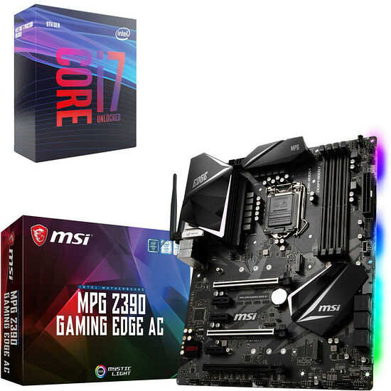 Intel Core i7-9700K (3.6 GHz) + MSI MPG Z390 GAMING EDGE AC