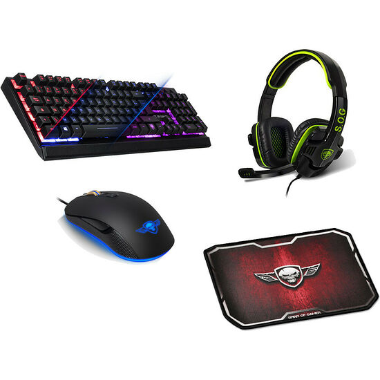 Spirit Of Gamer Elite-K10 + Elite-H8 + Pro-M6 + S.O.G Red Winged Skull