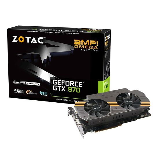 Carte Graphique Zotac GeForce GTX 970 AMP! Omega Edition, 4 Go
