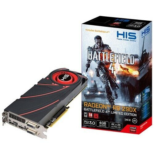 Carte graphique HIS Radeon R9 290X, 4 Go + Battlefield 4