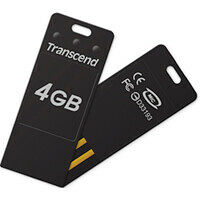 Clé USB 2.0 JetFlash T3, Ultra-tiny design, 4 Go, coloris noir, Transcend