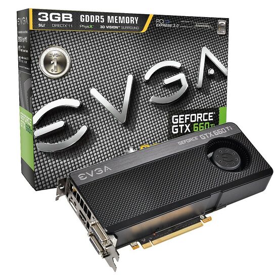 Carte graphique EVGA GeForce GTX 660 Ti Superclocked + Backplate, 3 Go