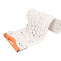 Clavier filaire Urban Factory Flex Keyboard, Blanc