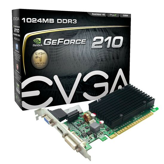 Carte graphique EVGA GeForce 210, 1 Go
