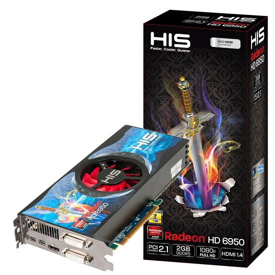 Carte graphique HIS Radeon HD 6950, 2 Go