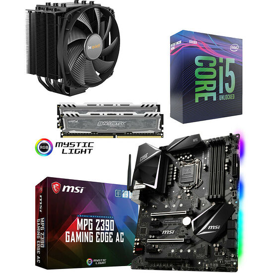Kit évo Core i5-9600K + MSI Z390 GAMING EDGE AC + Dark Rock 4 + 16 Go