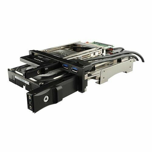 Façade 5,25" pour 2 HDD (3,5" et 2,5"), Enermax