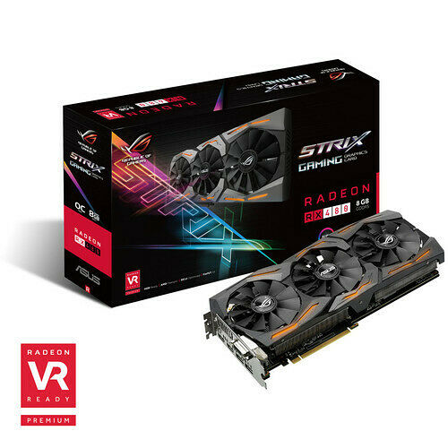 Asus Radeon RX 480 ROG STRIX OC, 8 Go