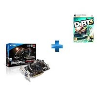 Carte graphique MSI Radeon HD 6850 Cyclone Power Edition, 1 Go + DIRT 3