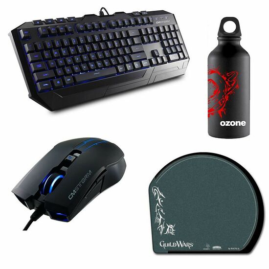 Cooler Master CM Storm Devastator (AZERTY) + Tapis de souris Guild Wars + Gourde