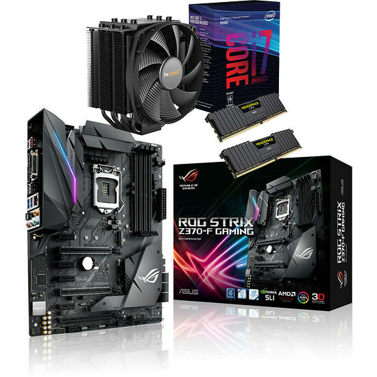 Kit d'évo Core i7-8700K + Asus STRIX Z370F GAMING + Dark Rock 4 + 16 Go