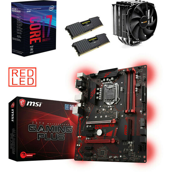 Kit d'évo Core i7-8700K + MSI Z370 GAMING PLUS + Dark Rock 3 + 16 Go