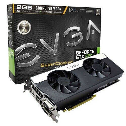 Carte graphique EVGA GeForce GTX 680 Superclocked Signature 2, 2 Go