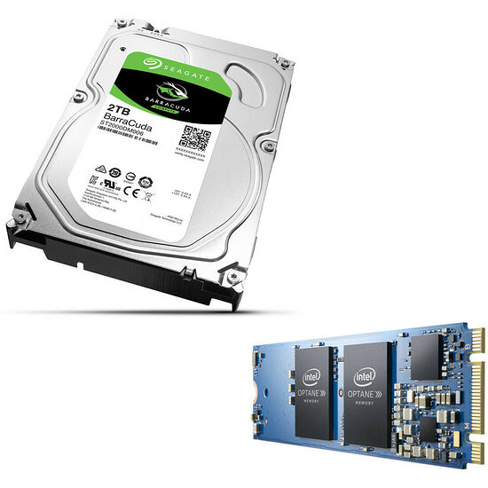 Seagate BarraCuda, 2 To + Intel Optane, 16 Go, M.2 (Type 2280)